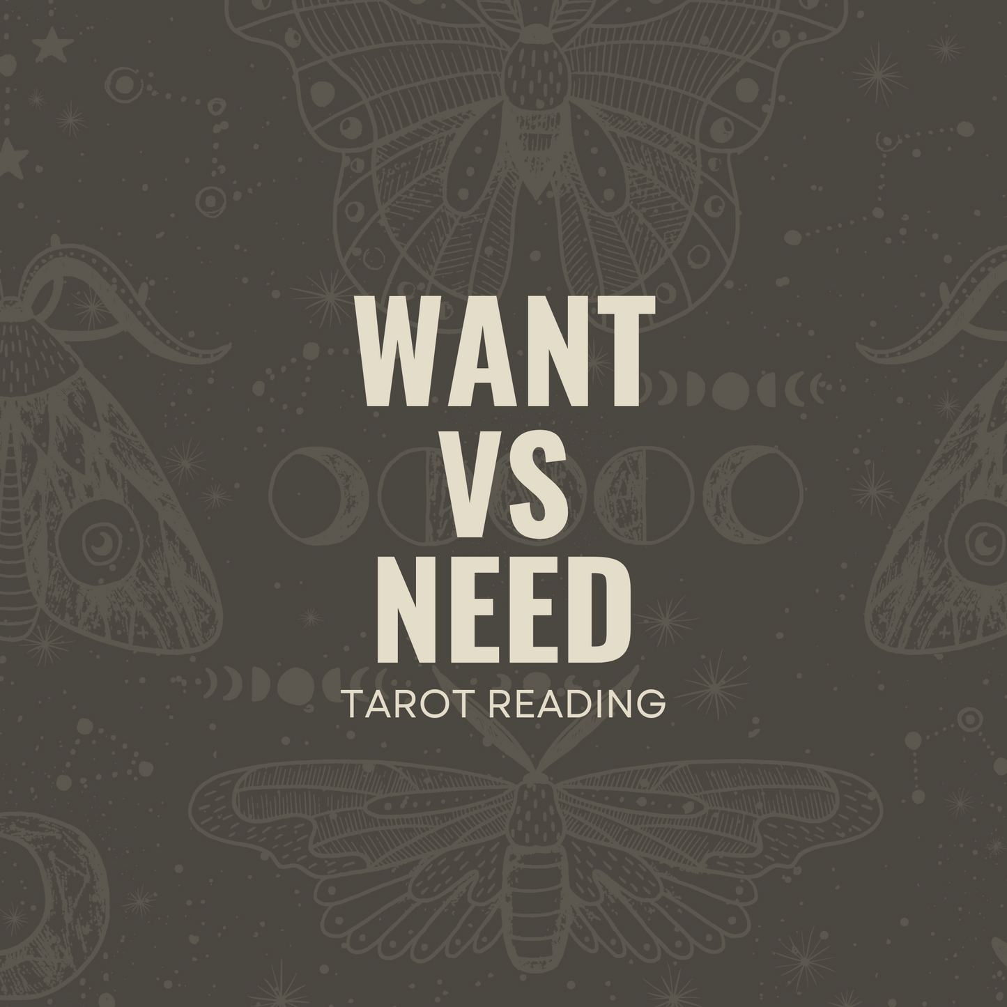 Want VS Need